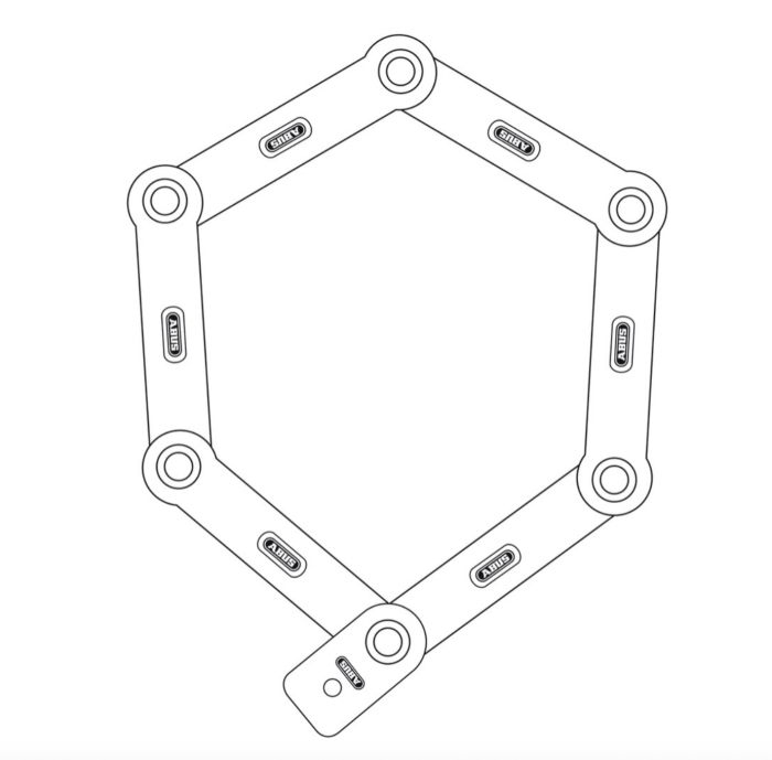 Antifurt Abus 5700/80 albastru Bordo cu teaca SH [2]