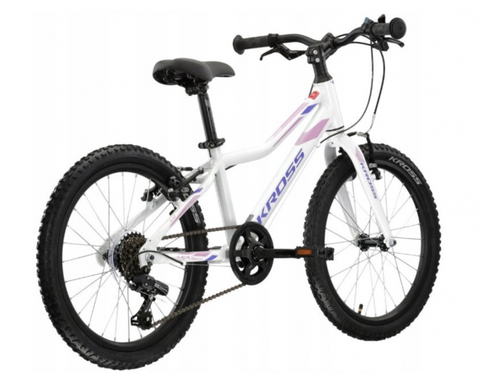 Bicicleta Copii Kross Lea Mini 3.1 Light D 20, Alb, Roz, roti 20 Inch [3]