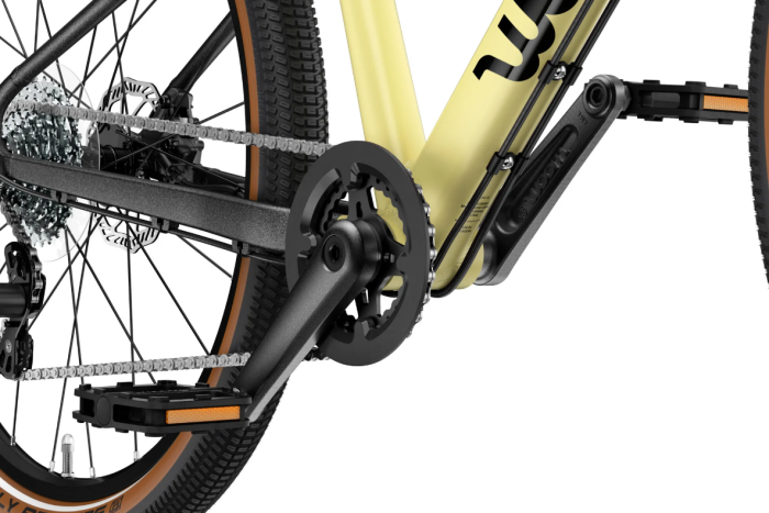 Bicicleta copii Woom 4 Explore cu roti 20" galben Mellow Yellow [7]