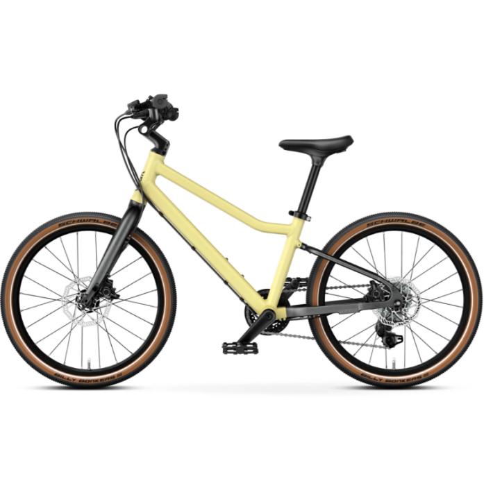 Bicicleta copii Woom 4 Explore cu roti 20" galben Mellow Yellow [2]
