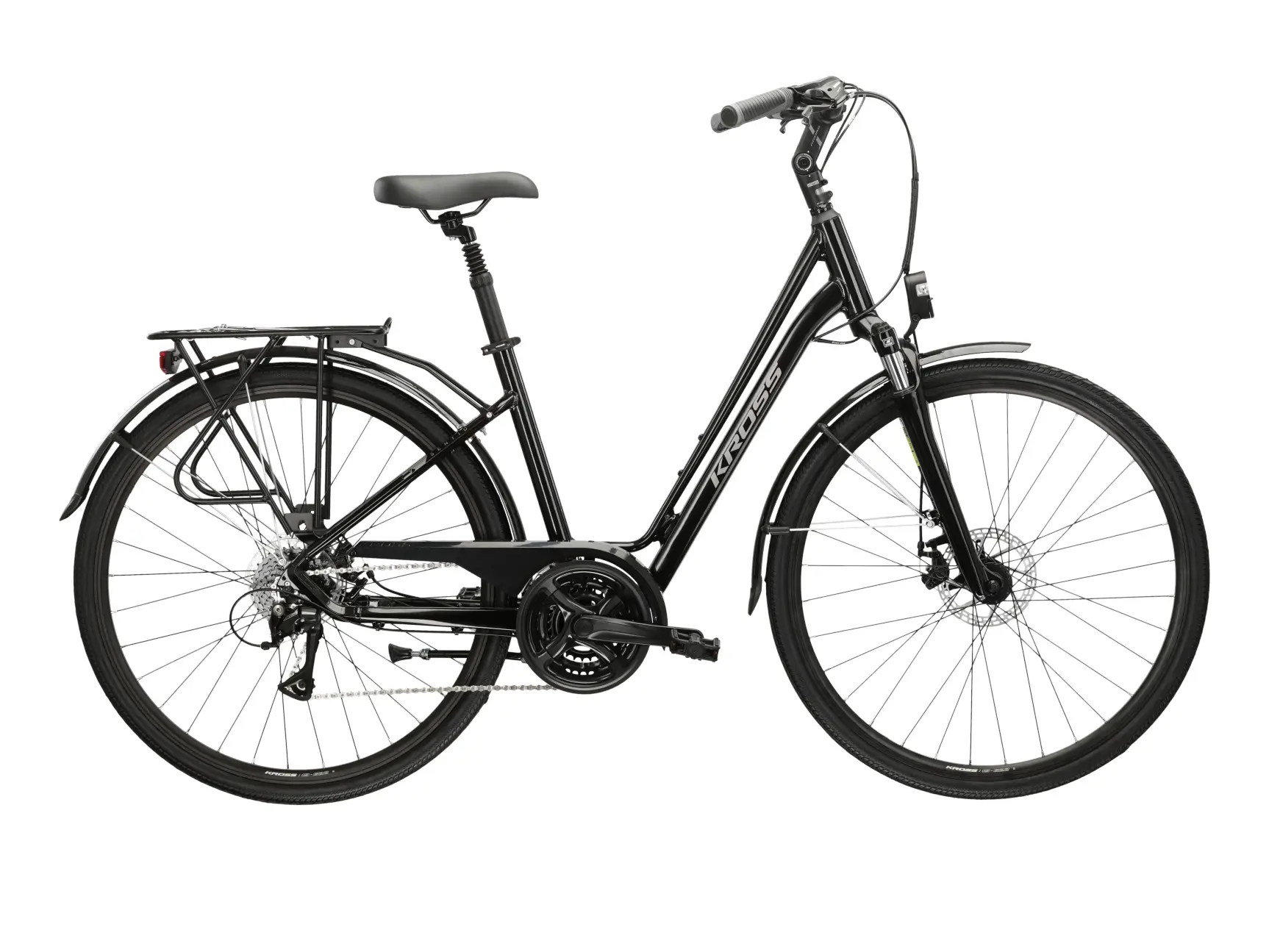 Bicicletă de oraș KROSS Sentio 3.0 roata 28", cadru 20", neagra [1]