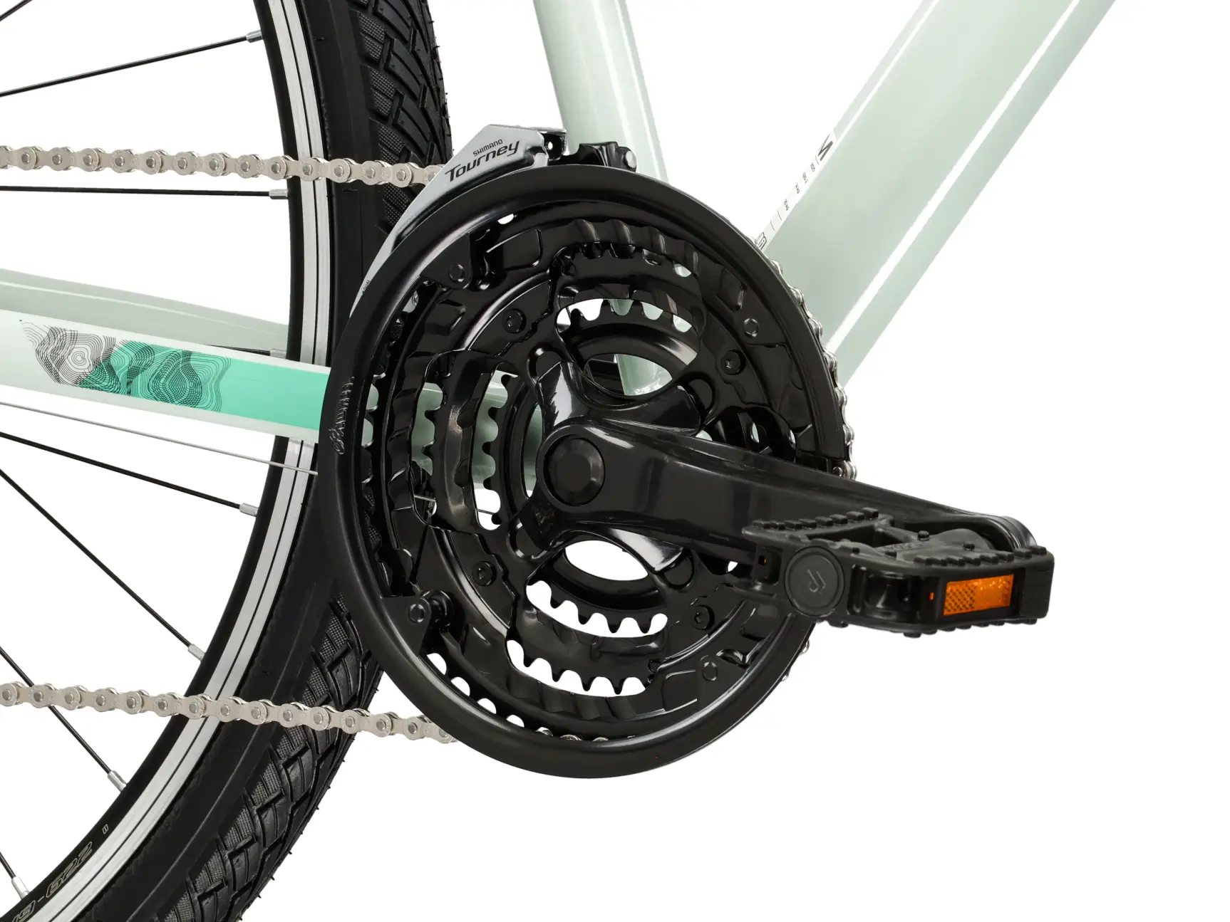 Bicicleta Kross Evado 2.0 mint / black / glossy, roata 28", cadru L (480 mm) [6]
