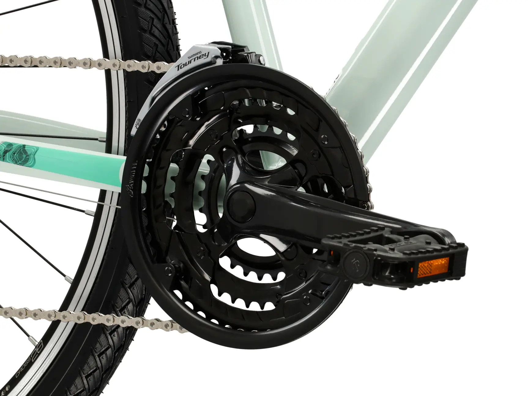 Bicicleta KROSS Evado 2.0, roata 28", cadru M/17", mint/negru [6]