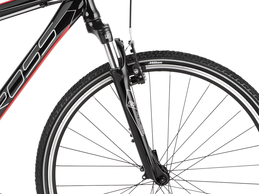 Bicicleta Kross Evado 3.0 28  black-red-glossy [4]