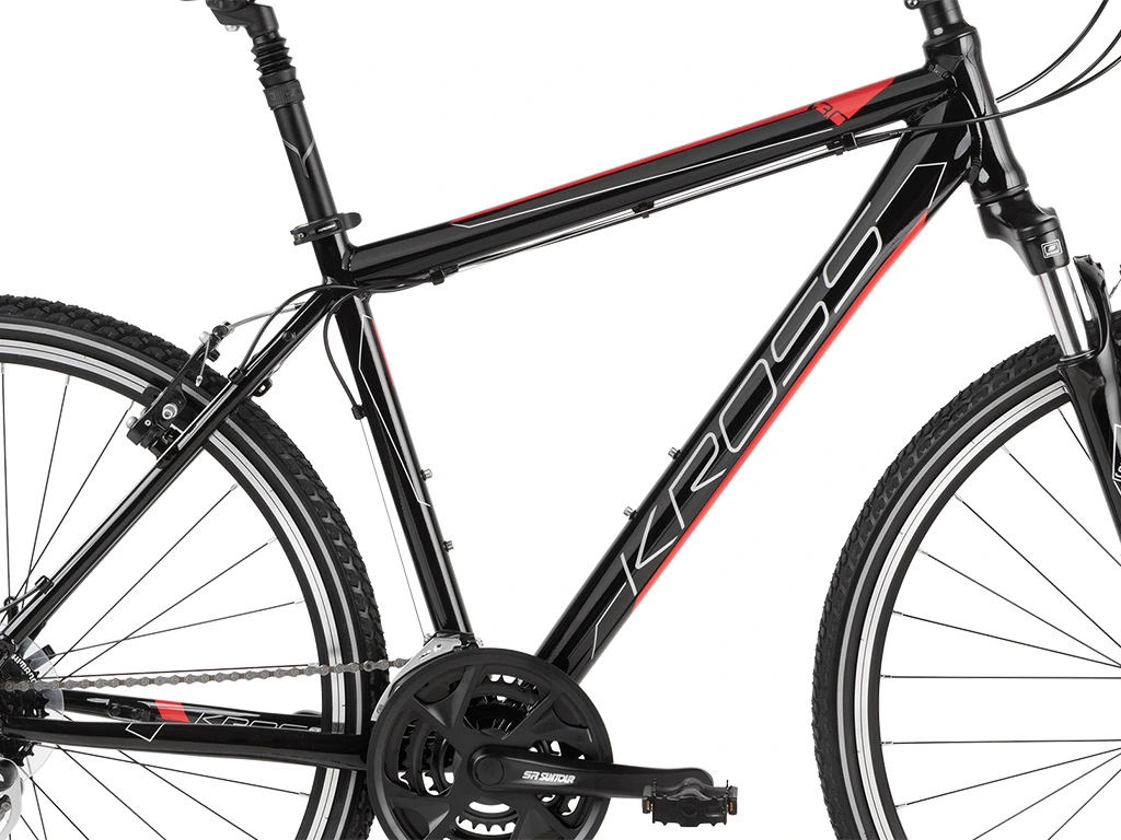 Bicicleta Kross Evado 3.0 28  black-red-glossy [3]