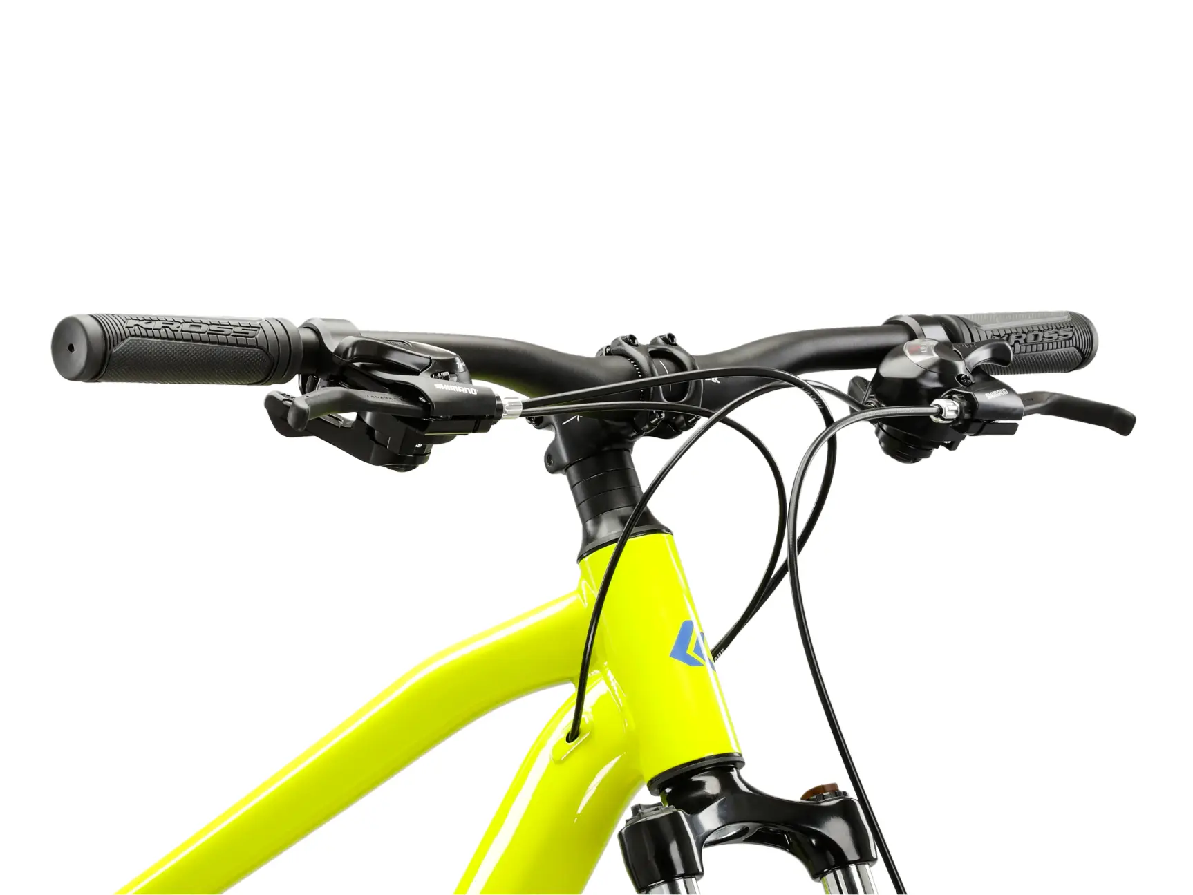 Bicicleta Kross Hexagon 2.0 29" - model 2025 verde lime / albastru / lucios - L (18") [5]