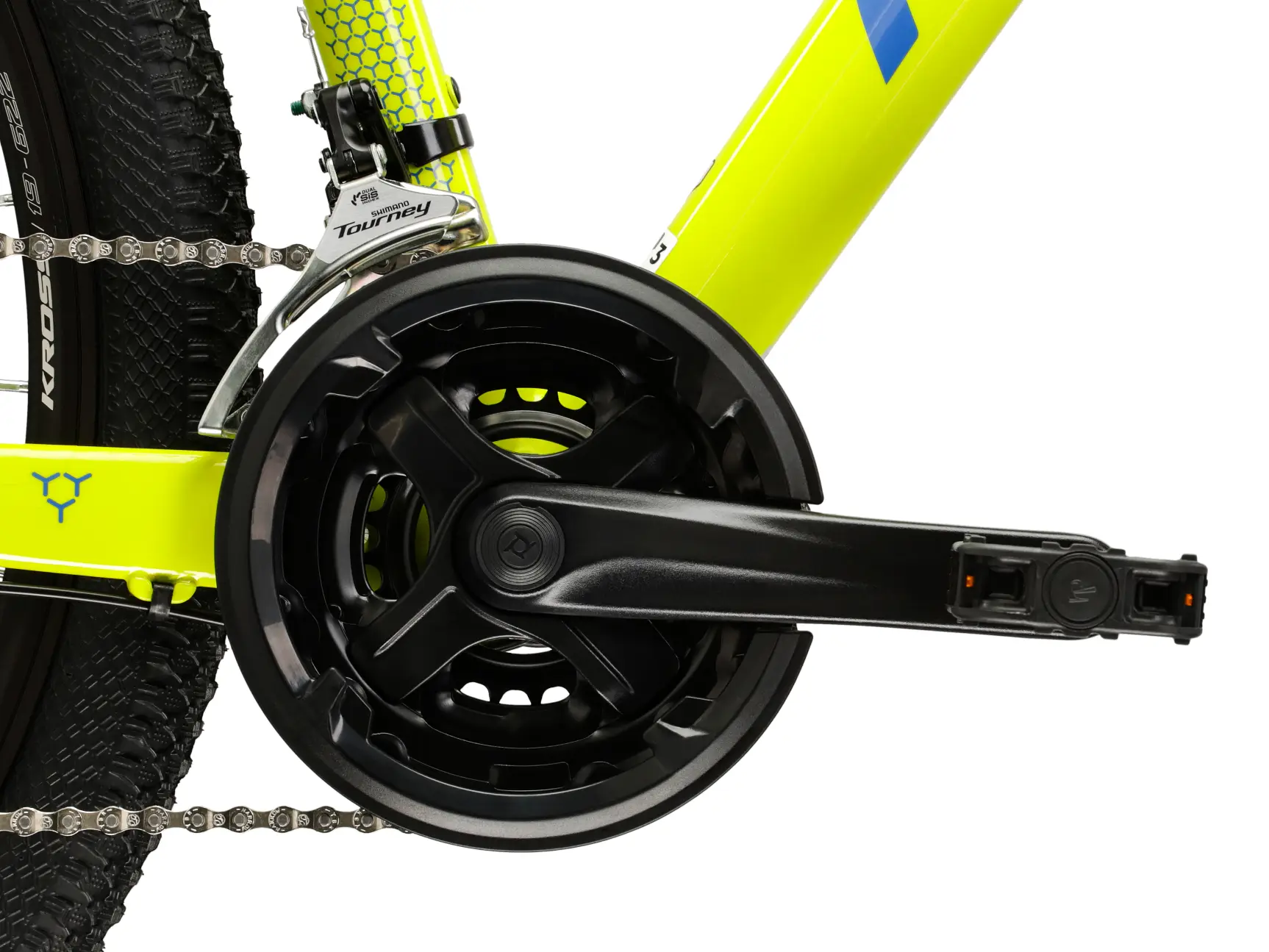 Bicicleta Kross Hexagon 2.0 29" - model 2025 verde lime / albastru / lucios - L (18") [9]