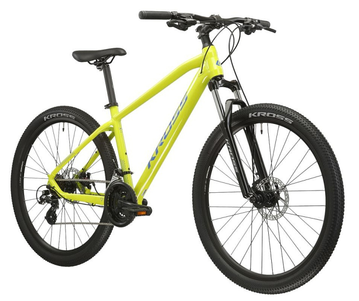 Bicicletă Kross Hexagon 2.0 29" - model 2025 verde lime / albastru / lucios - L (18") [2]