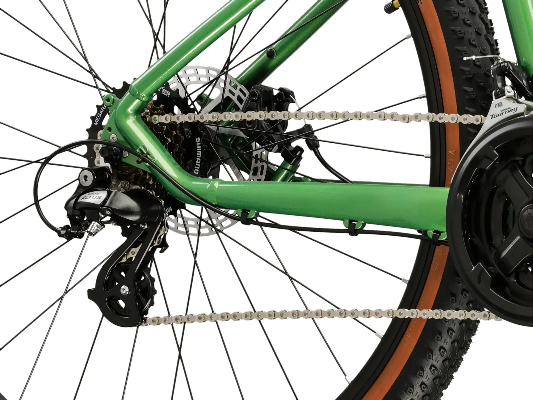 Bicicleta Kross Hexagon X200 verde, roata 27,5", cadru S (380 mm) [5]