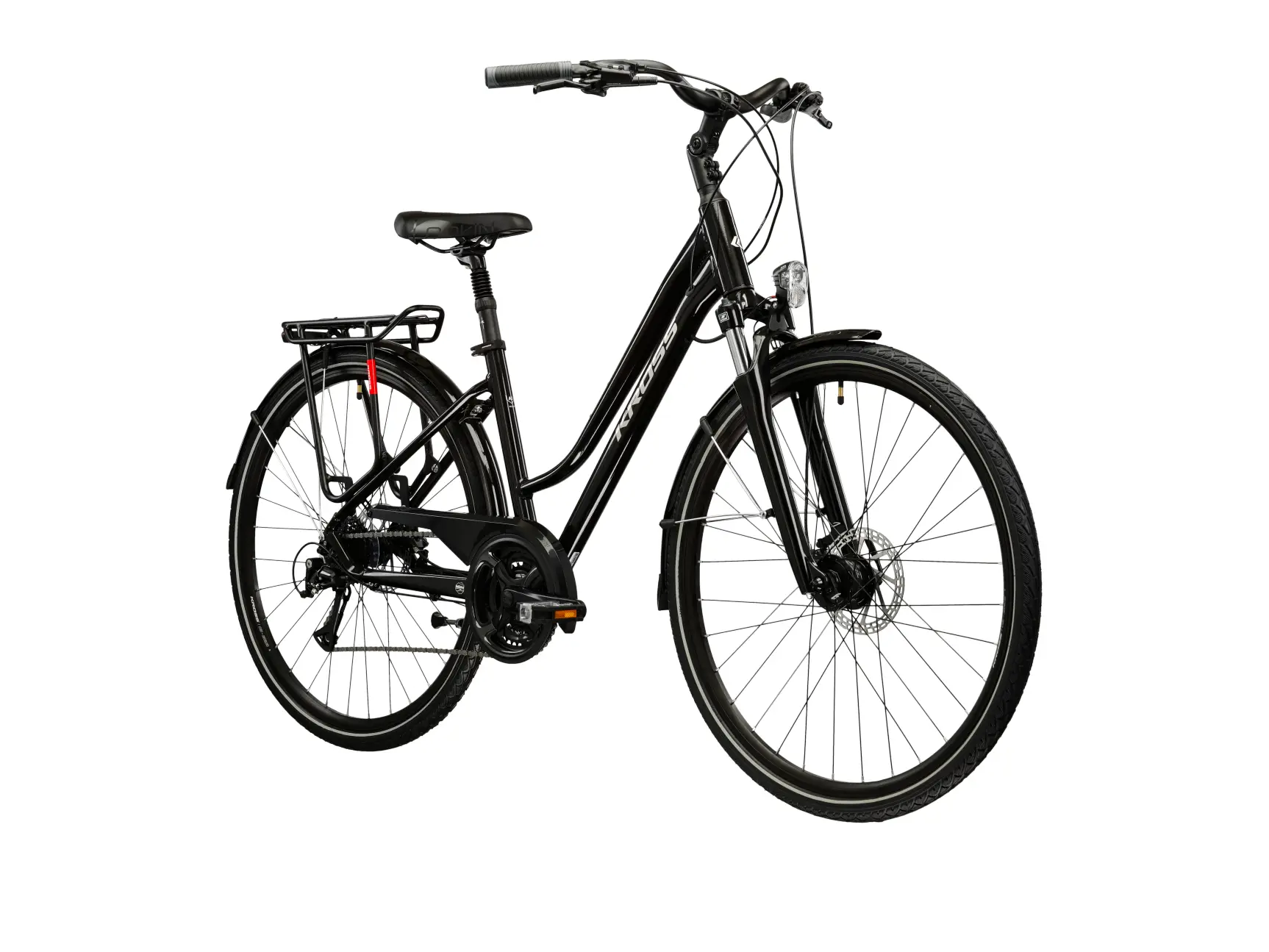 Bicicletă KROSS TRANS 4.0 28", neagra, M - 440 mm [2]