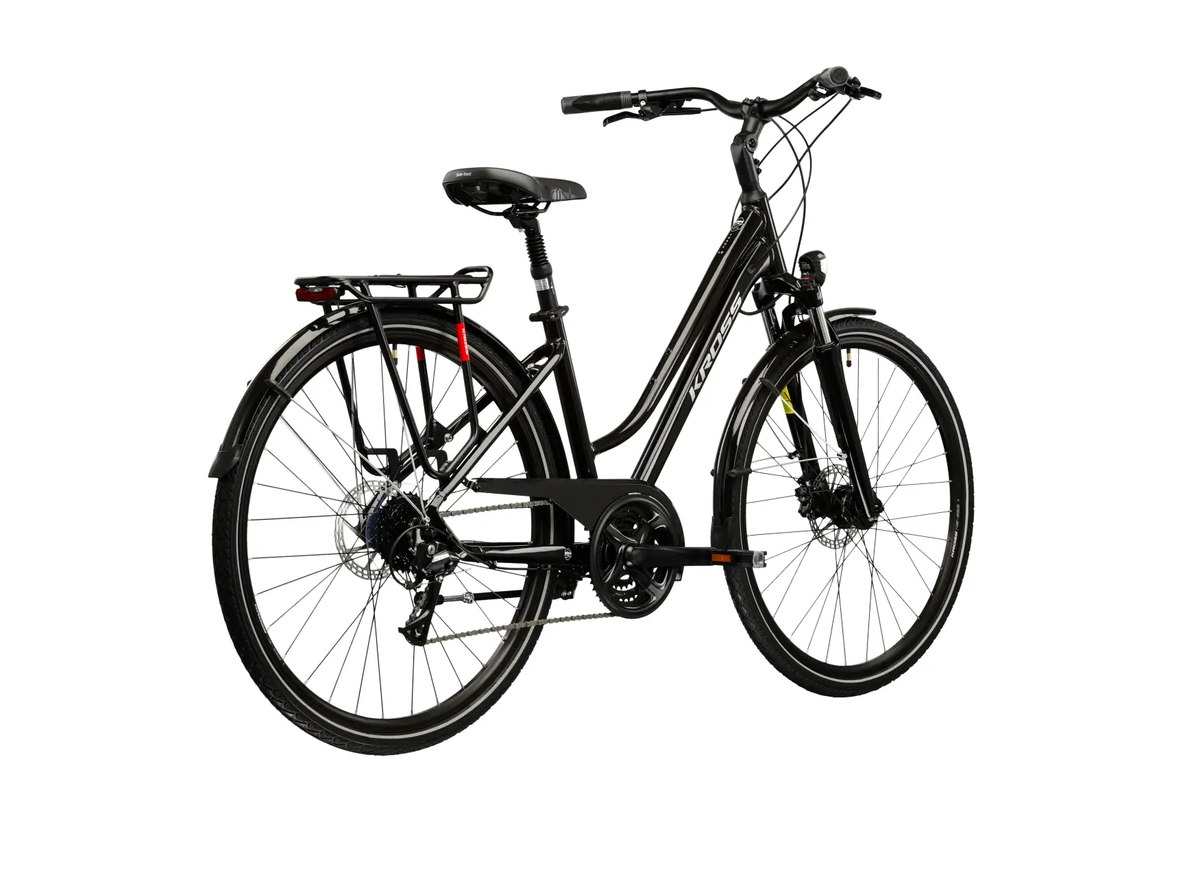 Bicicletă KROSS TRANS 4.0 28", neagra, M - 440 mm [3]