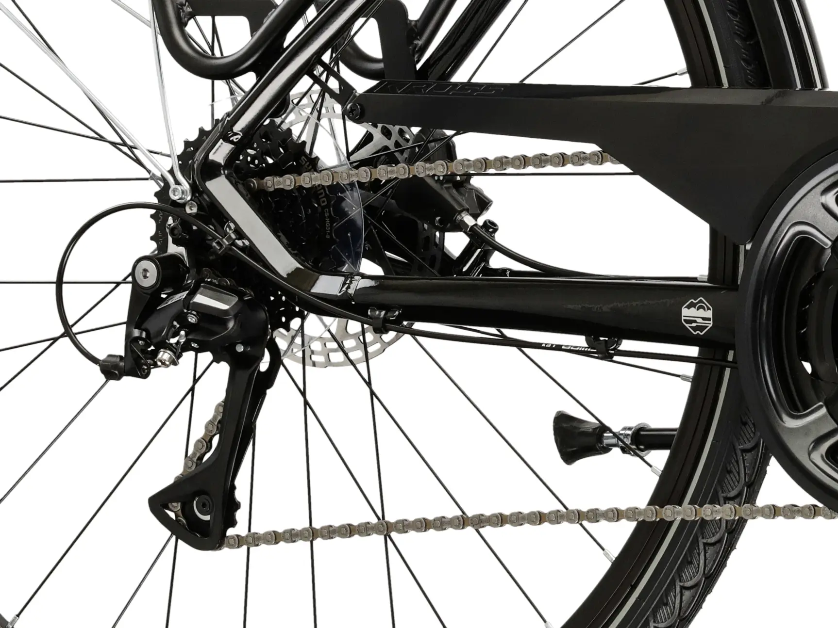 Bicicletă trekking KROSS Trans 4.0 roata 28", cadru 19"/L, neagră [6]