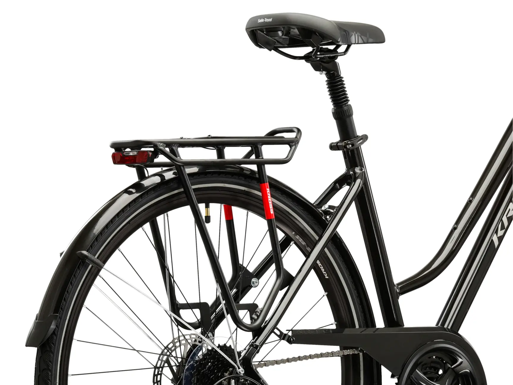 Bicicletă trekking KROSS Trans 4.0 roata 28", cadru 19"/L, neagră [8]