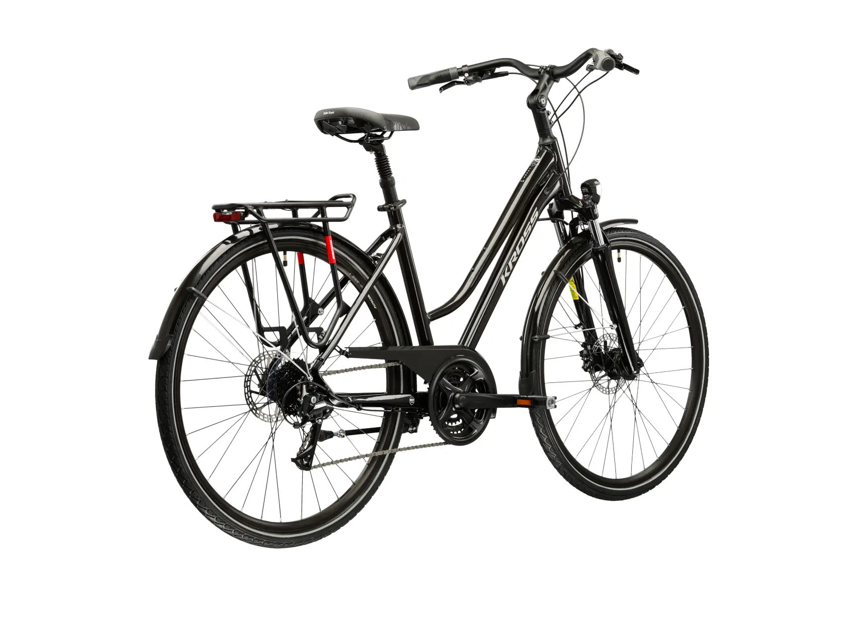 Bicicletă trekking KROSS Trans 4.0 roata 28", cadru 19"/L, neagră [3]