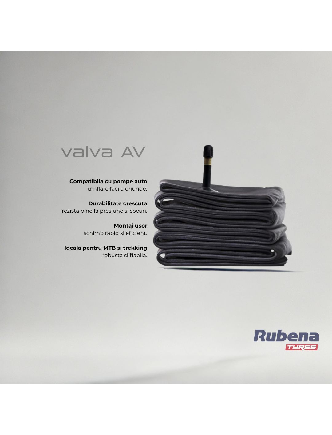 Camera Bicicleta Rubena Av40 - 28 x 1.1 - 1.75 Inch [3]