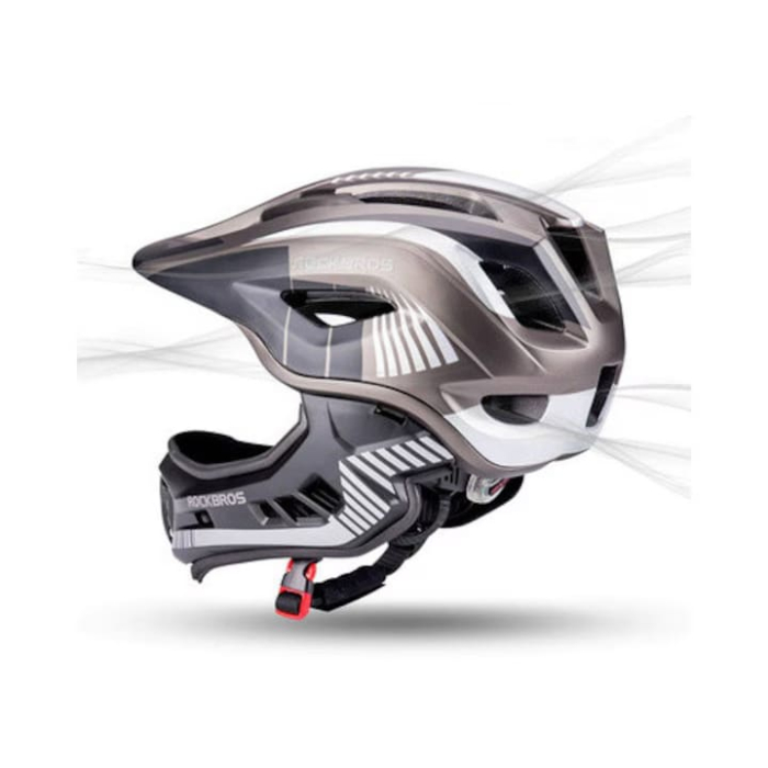 Cască copii Full Face Rockbros gri, 48-52 cm, S [4]