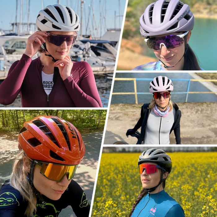 Cască de bicicletă ROCKBROS  Reglabilă Ușoară Unisex Adulți M (54-58 cm) [3]