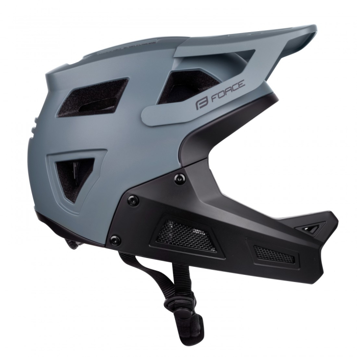 Casca Force DROP downhill, gri-negru L-XL (58-61 CM) [2]