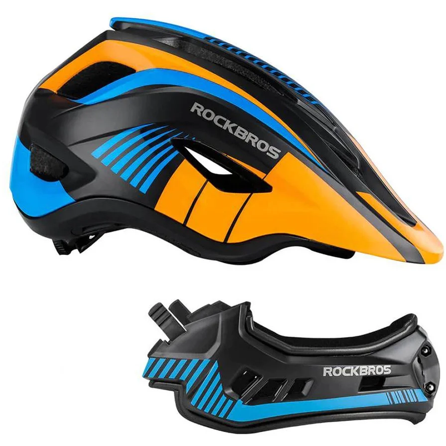 Cască protecție sport Rockbros, Cască full face, albastru 48-52 cm [5]