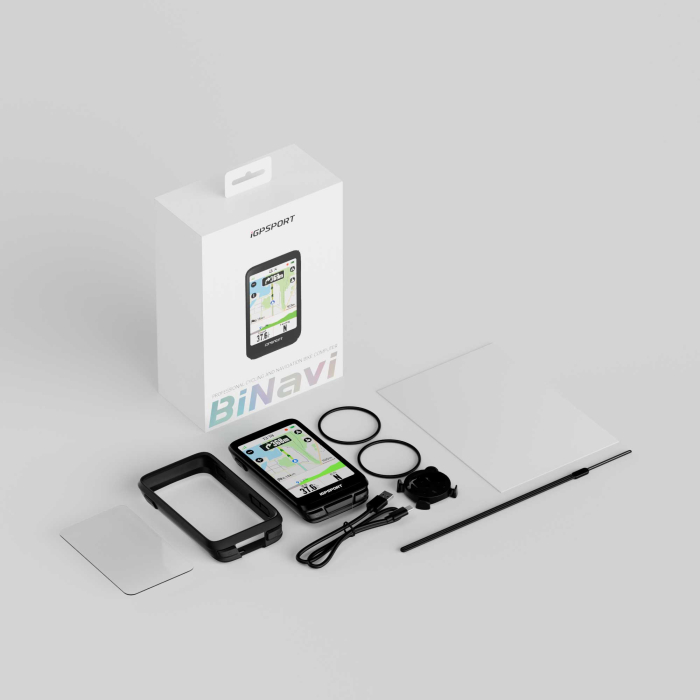 Ciclocomputer GPS iGPSPORT BiNavi Negru, ecran 3.5" [4]