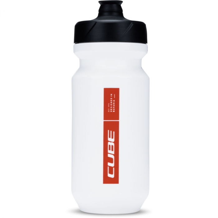 CUBE Flow bidon 500 - white´n´red [2]