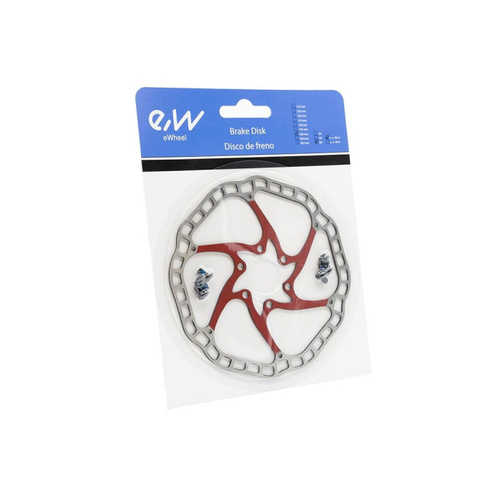 Disc frana eWheel EWD001 160mm, 6 gauri, rosu [4]
