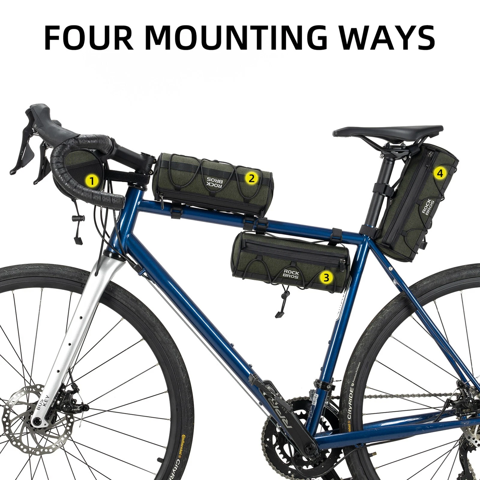 Geantă ghidon RockBros 2L, multifuncțională, pentru bicicletă, cu curea de umăr [2]