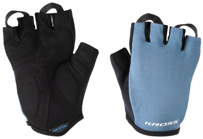 Kross Flow Femi Line SF – Mănuși de damă, mărimea M (Albastru/Negru) [1]
