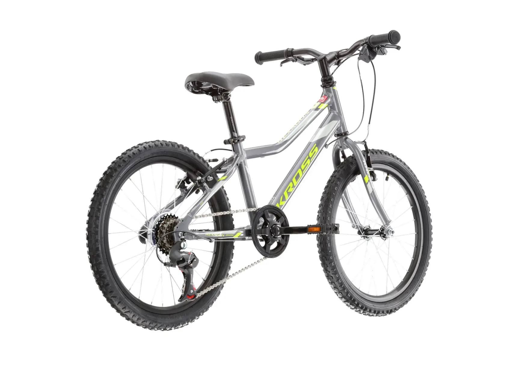 Kross Hexagon Mini 1.0 20 grafit lime argintiu [3]
