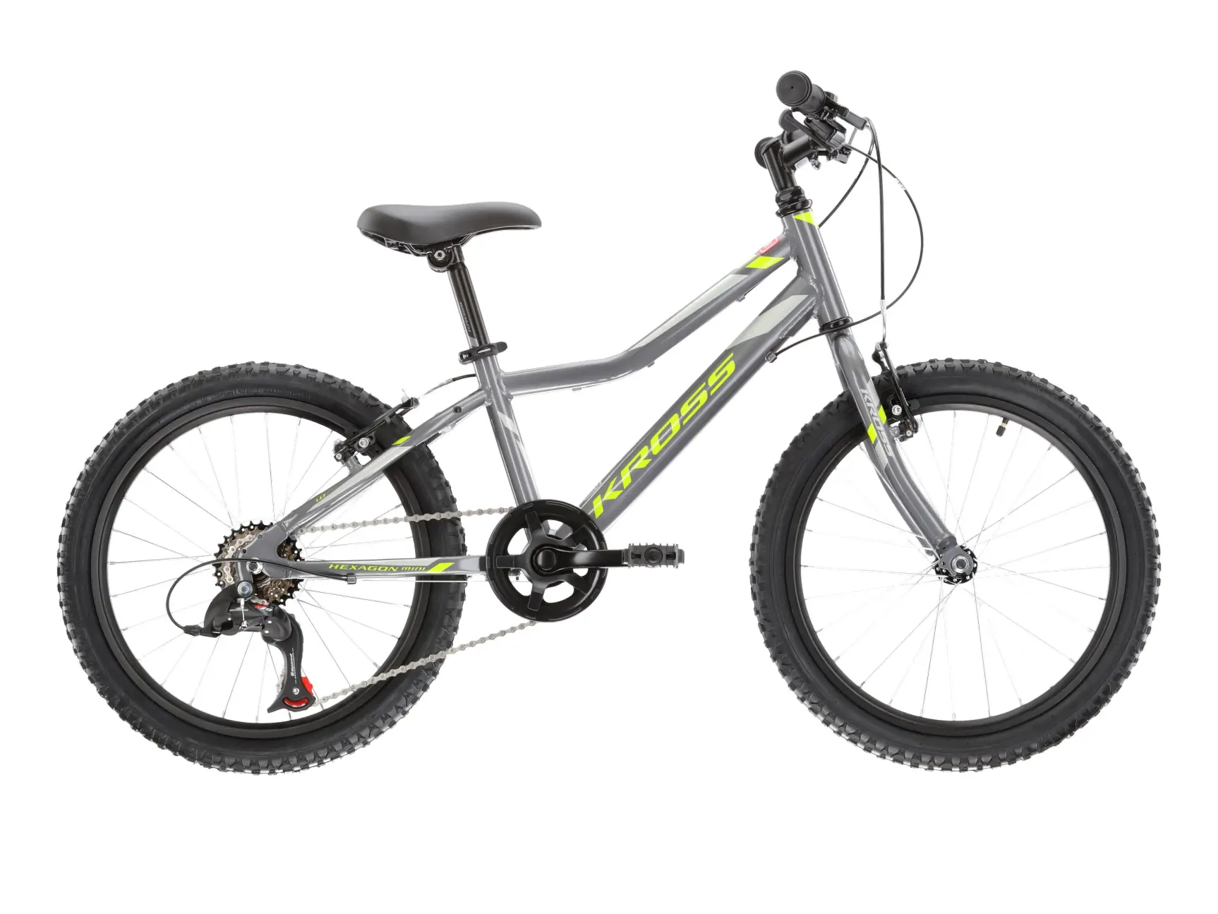 Kross Hexagon Mini 1.0 20 grafit lime argintiu [1]