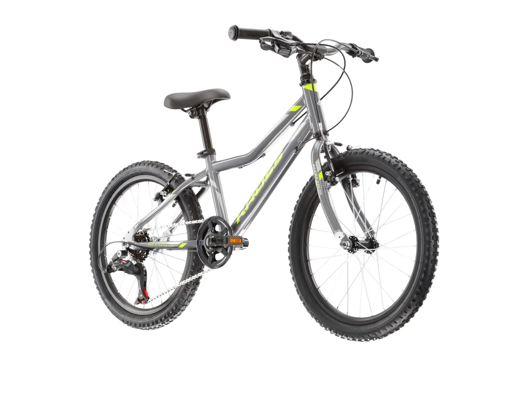 Kross Hexagon Mini 1.0 20 grafit lime argintiu [2]