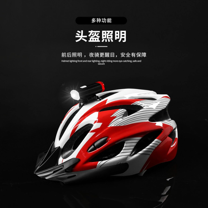 Lumină pentru cască de bicicletă, reîncărcabilă prin USB, Carsons EOS080S [6]