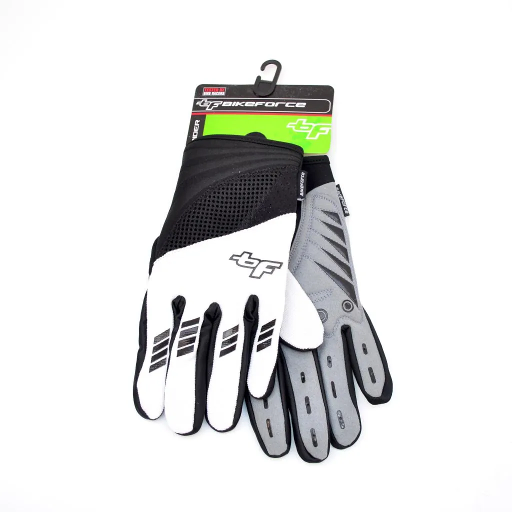 Manusi BIKEFORCE Rider alb XL [1]