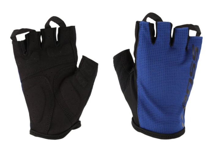 Manusi ciclism Kross FLOW 2.0, respirabile, albastru, M, poliester [1]