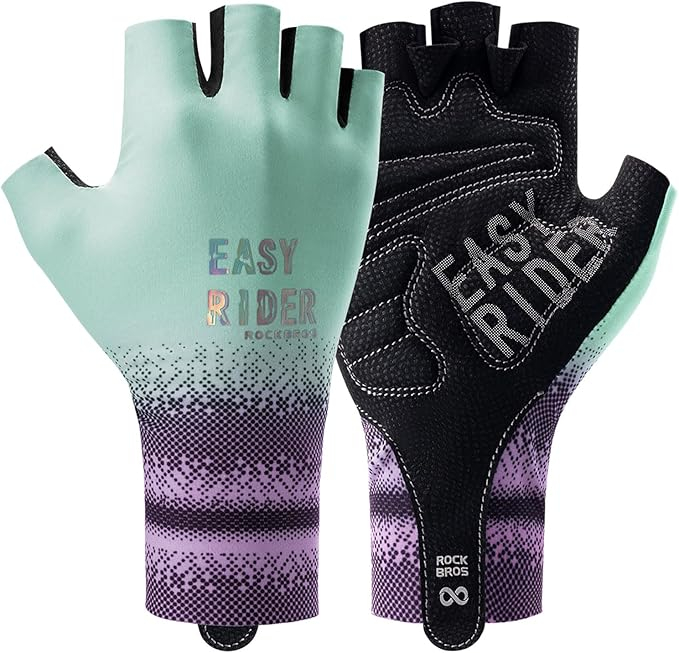 Manusi Ciclism Rockbros Dama, Turcoaz, Marimea S [1]