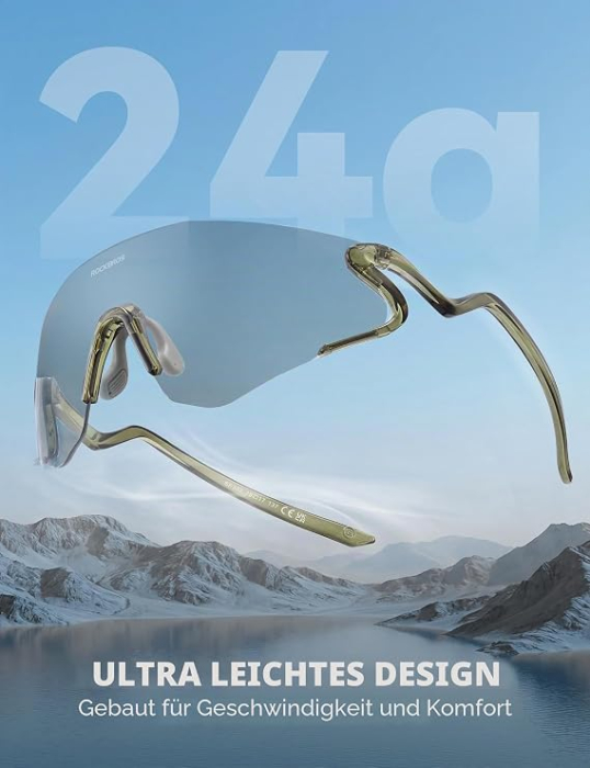 Ochelari de ciclism ROCKBROS, fotocromatici,UV400,ultraușori (24 g) [3]