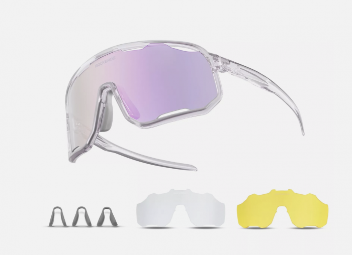 Ochelari de ciclism ROCKBROS, ochelari sport, ramă fotocromatică TR polarizată, unisex [2]