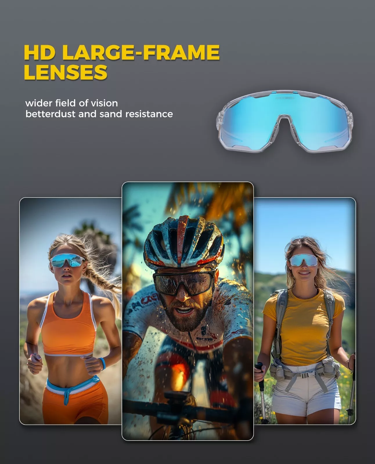 Ochelari de ciclism ROCKBROS, Polarizati [7]