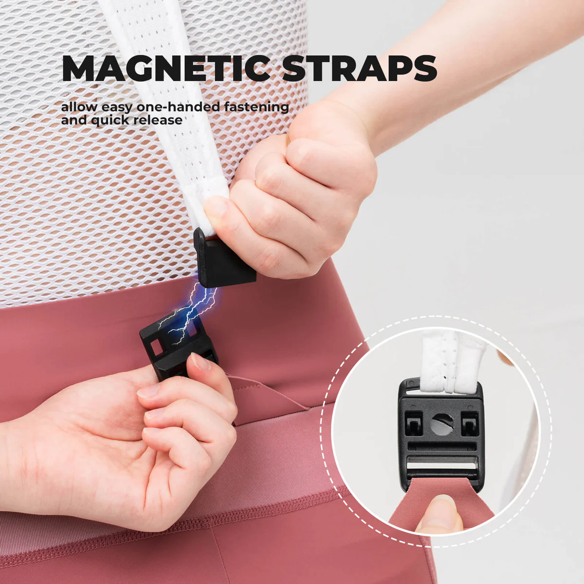 Pantaloni scurți de ciclism pentru femei Summer Performance, cu bretele și închidere magnetică, marime S [4]