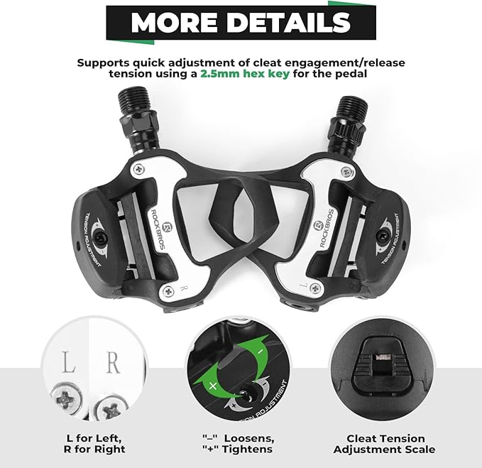 Pedale pentru bicicletă de șosea ROCKBROS [4]