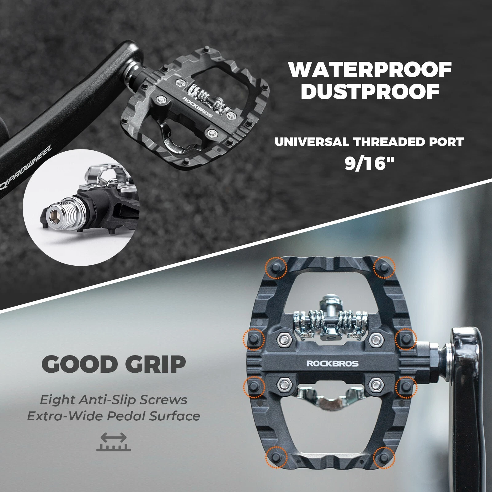 Pedale ROCKBROS 2in1 MTB [6]