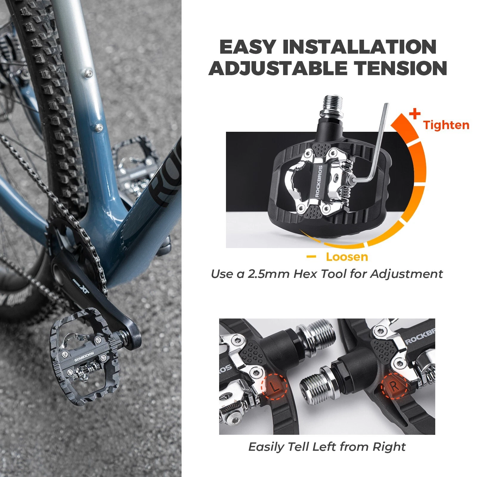 Pedale ROCKBROS 2in1 MTB [5]