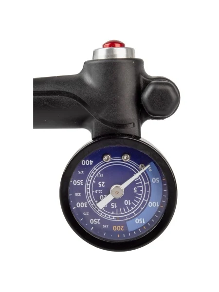 Pompa M-Wave pentru furca și shock bicicleta, 400 PSI, negru, cu manometru, 174 g [3]