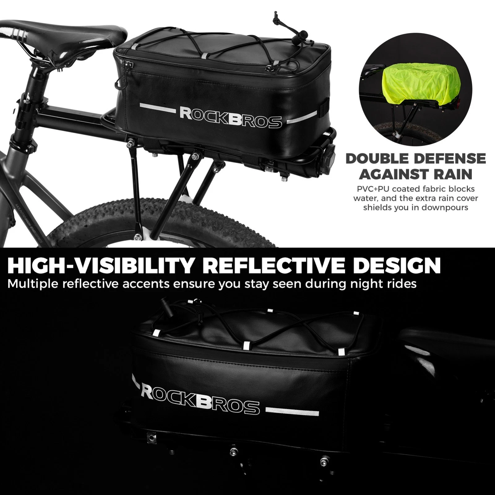 ROCKBROS Geanta de bicicletă impermeabila 5-8L [6]