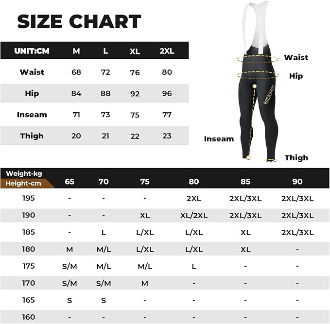 ROCKBROS Pantaloni scurți cu bretele pentru bărbați, L [6]