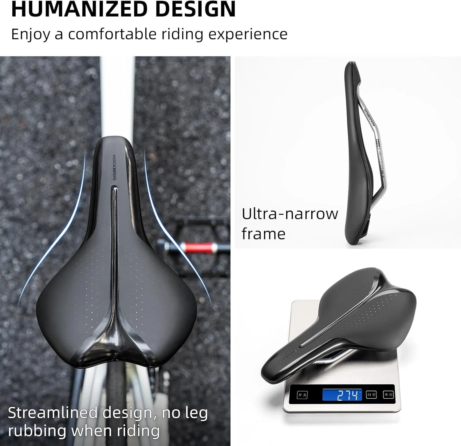 Sa de bicicletă ROCKBROS Comfort, cu gel [2]