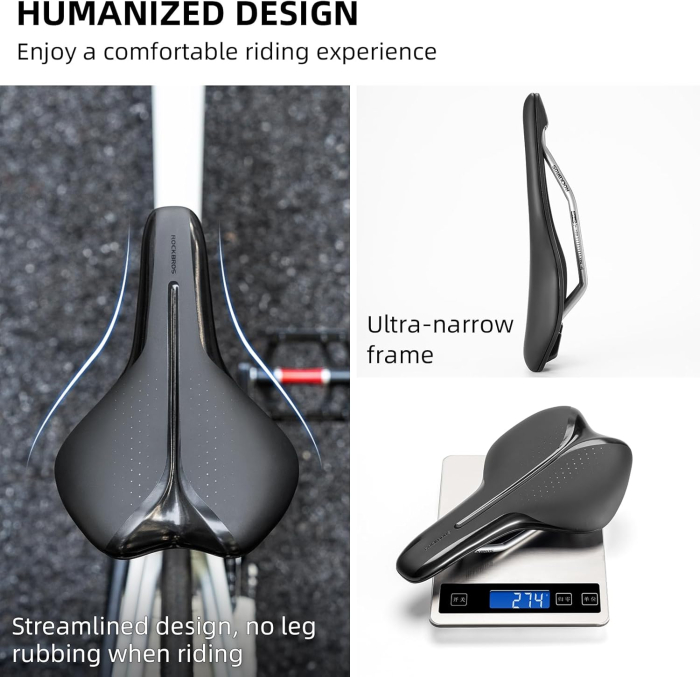 Șa de bicicletă ROCKBROS Comfort, cu gel, pentru bărbați/femei, MTB [5]