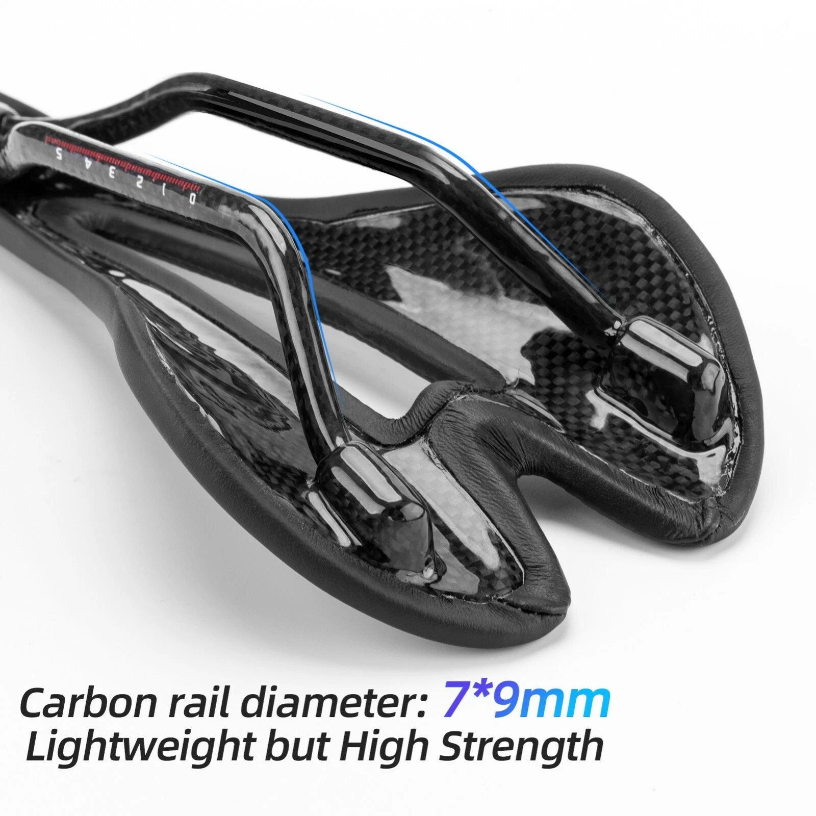 Sa de bicicletă ROCKBROS din fibră de carbon, ergonomică, cu gel [2]