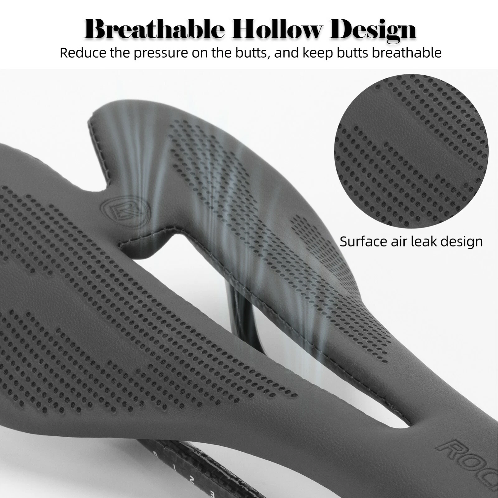 Sa de bicicletă ROCKBROS din fibră de carbon, ergonomică, cu gel [4]