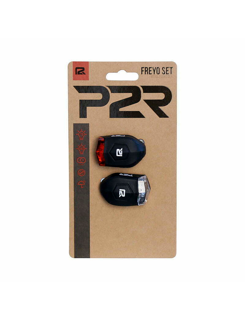 Set Lumini Bicicleta P2R Freyo - Negru [2]